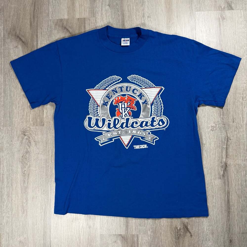 Vintage 90s Single Stitch Kentucky Wildcats Graphic T-Shirt Large